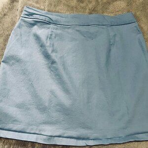 Suko Jeans Light Blue Skort with Built-In Shorts | Size 12 | Ultra Stretch